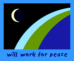 peace work earth flag