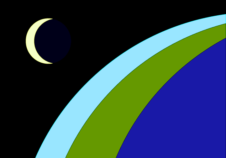 large earth flag